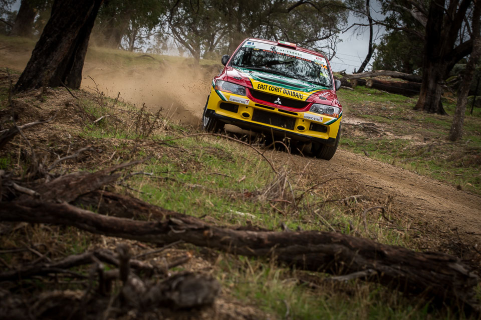 East Coast Bullbars Australian Rally Championship competitors during Heat 1 of the National Capital Rally, which is Round 1 of the Championship. Round 1 is being held in the forest areas surrounding Canberra city